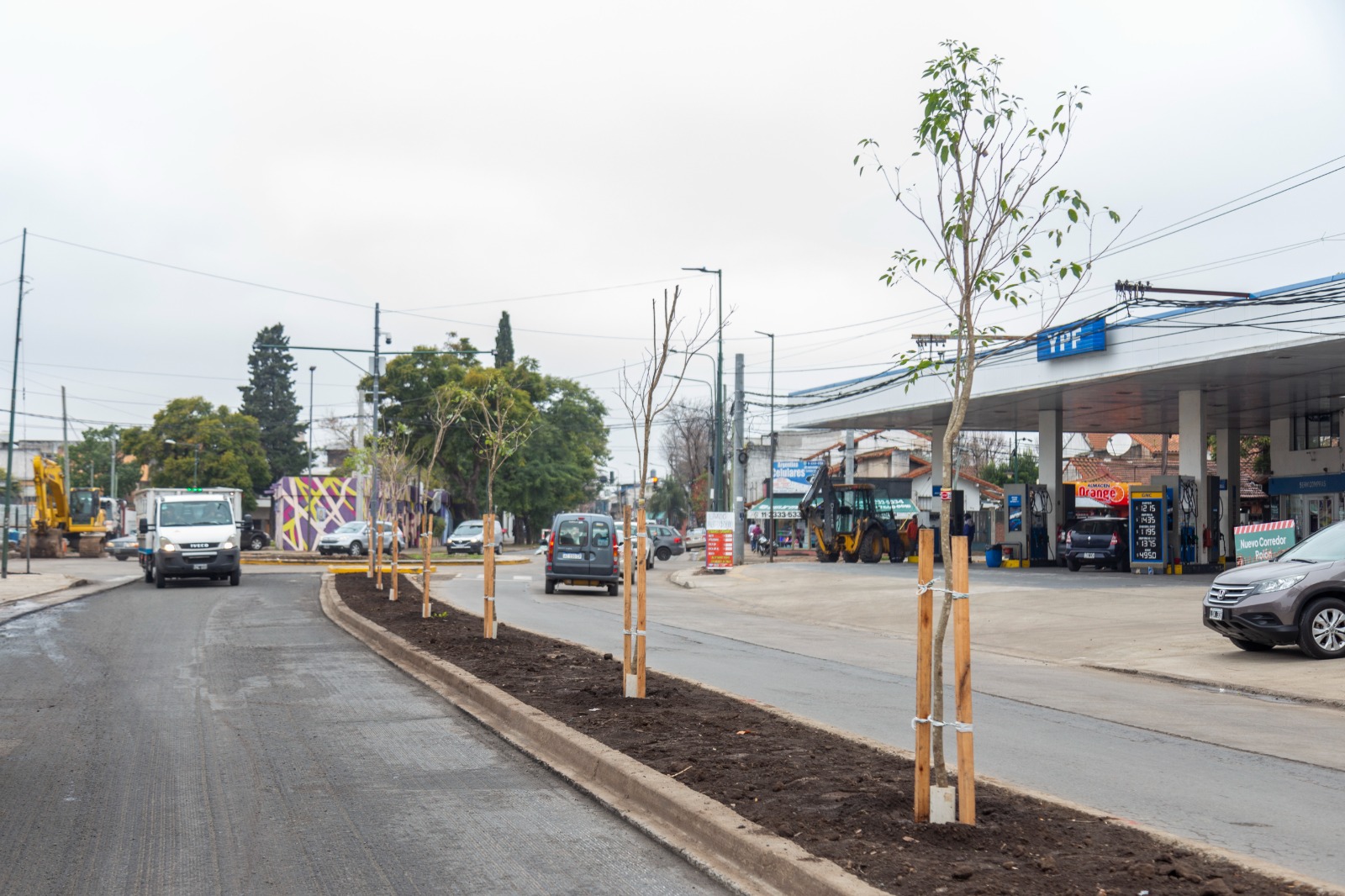 Avanzan los trabajos de transformación de las avenidas Fleming y Rolón