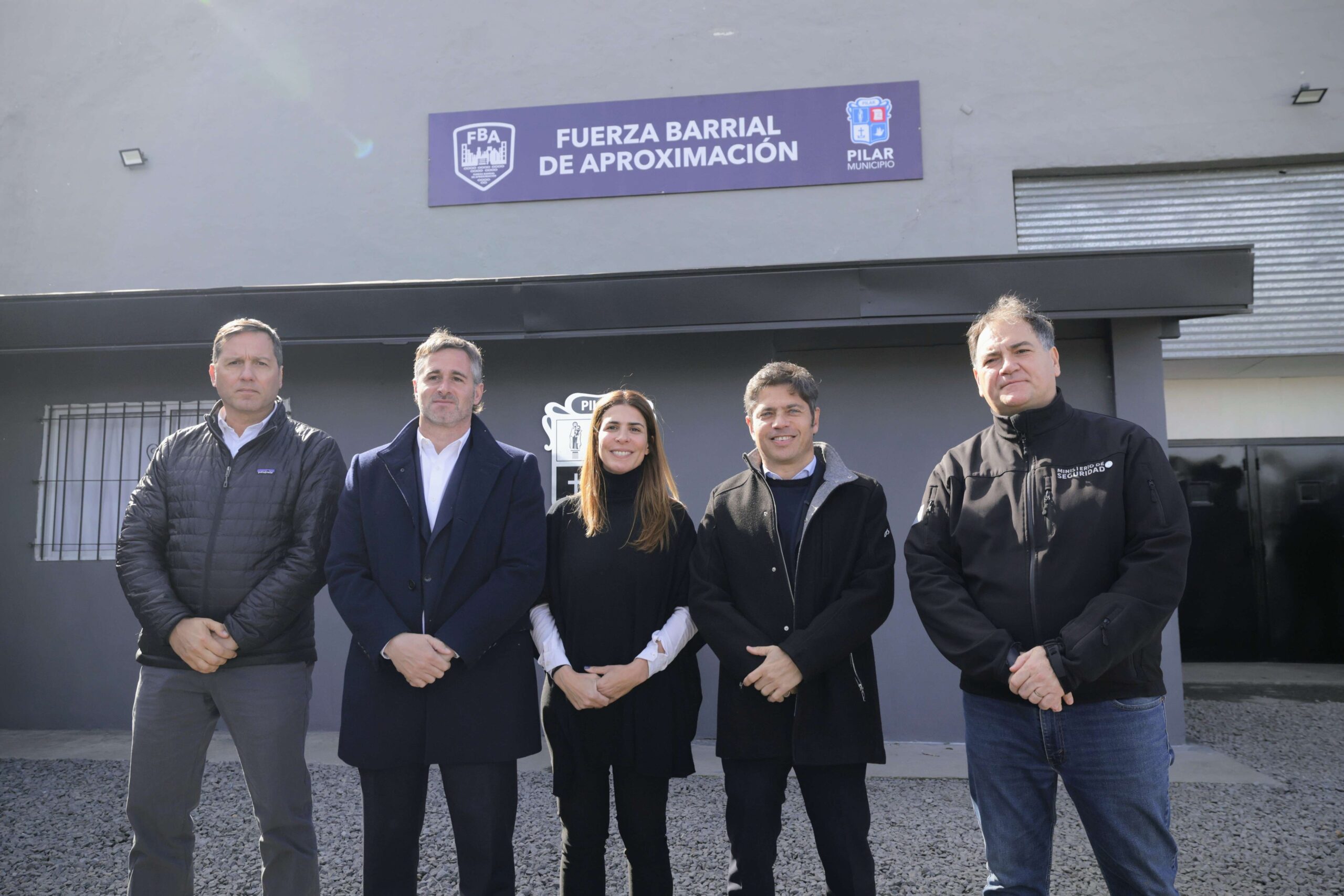 Kicillof inauguró una base de la Fuerza Barrial de Aproximación