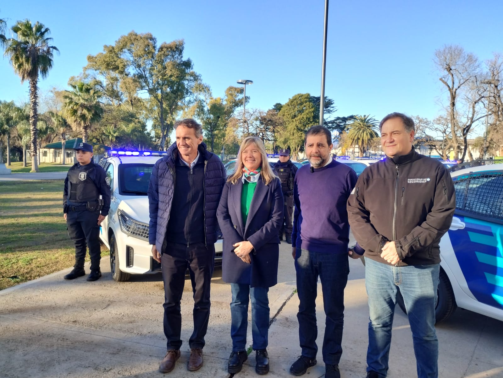 San Martín presentó nuevos patrulleros y un sistema de identificación con inteligencia artificial